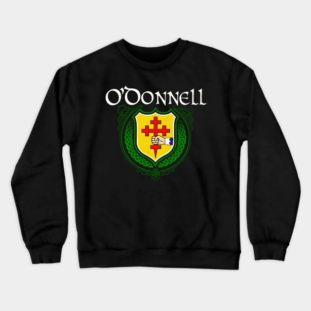 O'Donnell Family Irish Coat of Arms Crewneck Sweatshirt by Celtic Folk